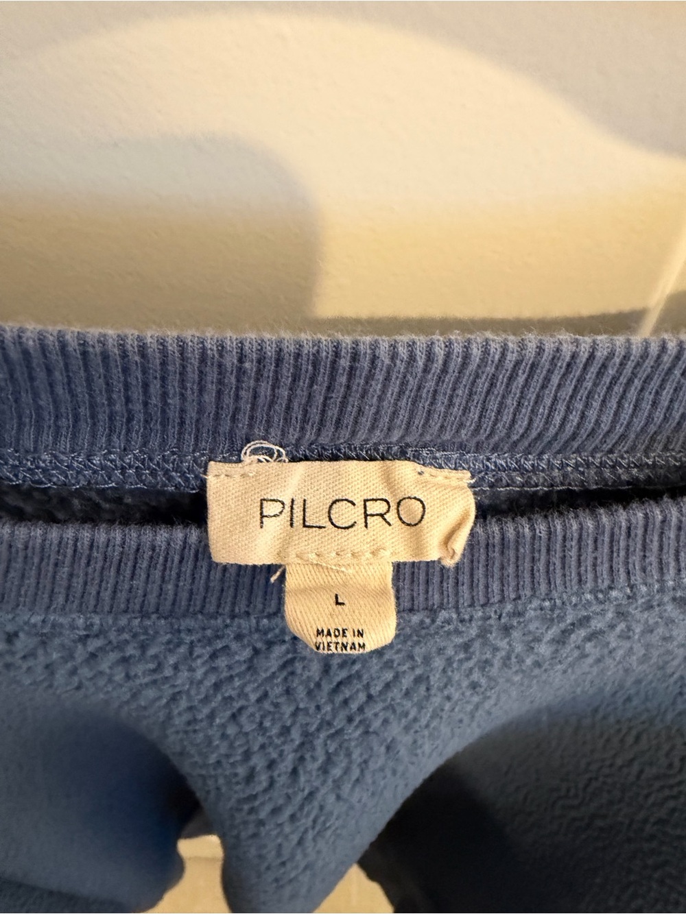 Pilcro Blue Sherpa Fleece Sweatshirt - Picture 4 of 4